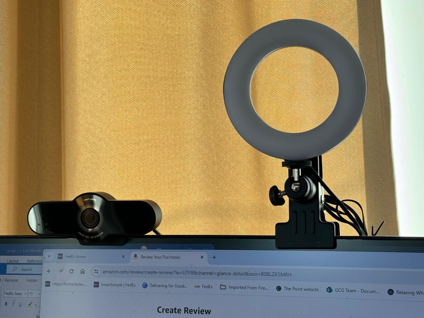 Cyezcor Video Conference Lighting Kit, Ring Light for Monitor Clip On,for Remote Working, Distance Learning,Zoom Call, Self Broadcasting and Live Streaming, Computer Laptop Video Conferencing customer photo 1