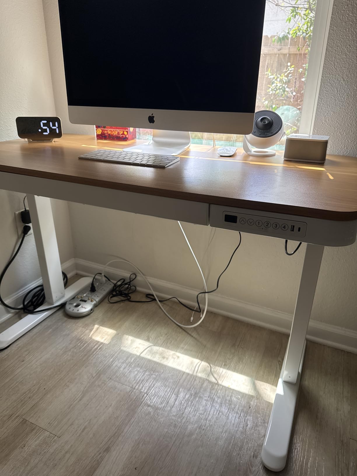 FLEXISPOT Comhar Electric Standing Desk with Drawers Charging USB A to C Port, Height Adjustable 48