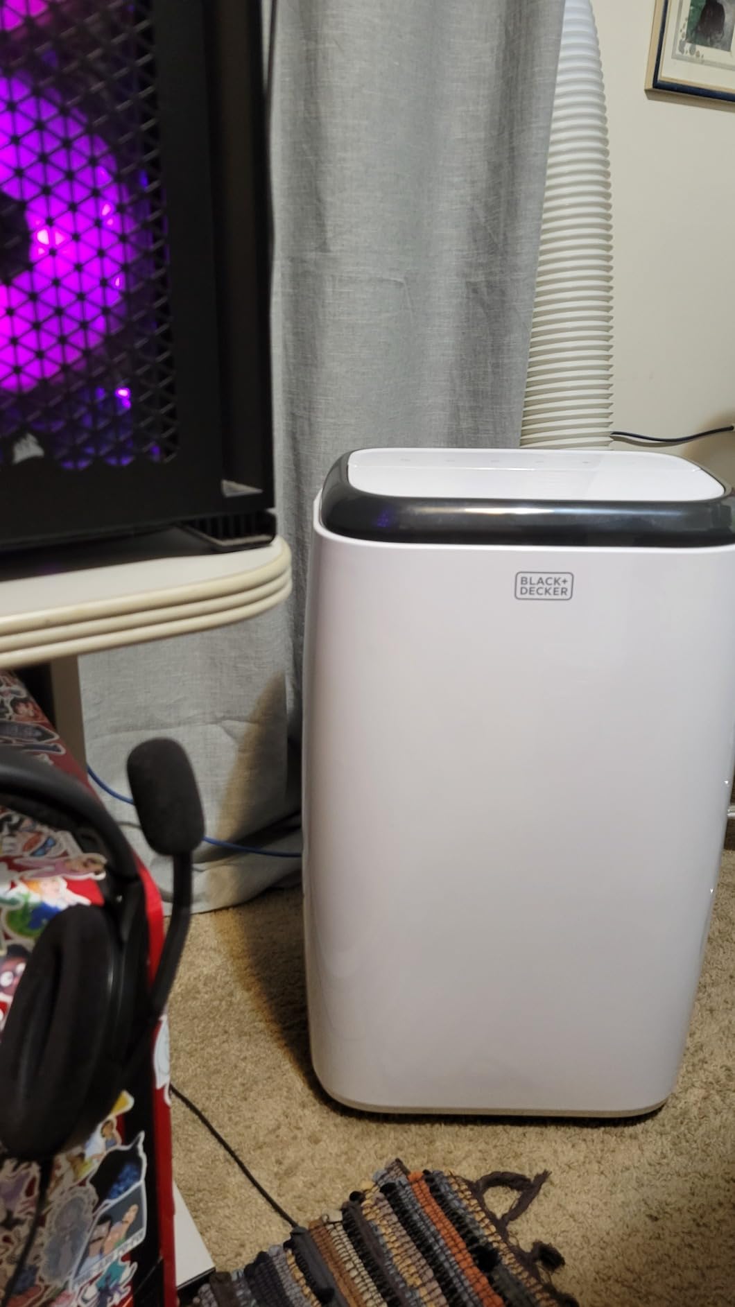 BLACK+DECKER Portable Air Conditioner, 8,000 BTU (5,000 BTU SACC) for Rooms Up To 350 Sq. Ft., Portable AC with Full Function Remote Control & Window Kit, BPP05WTB customer photo 1