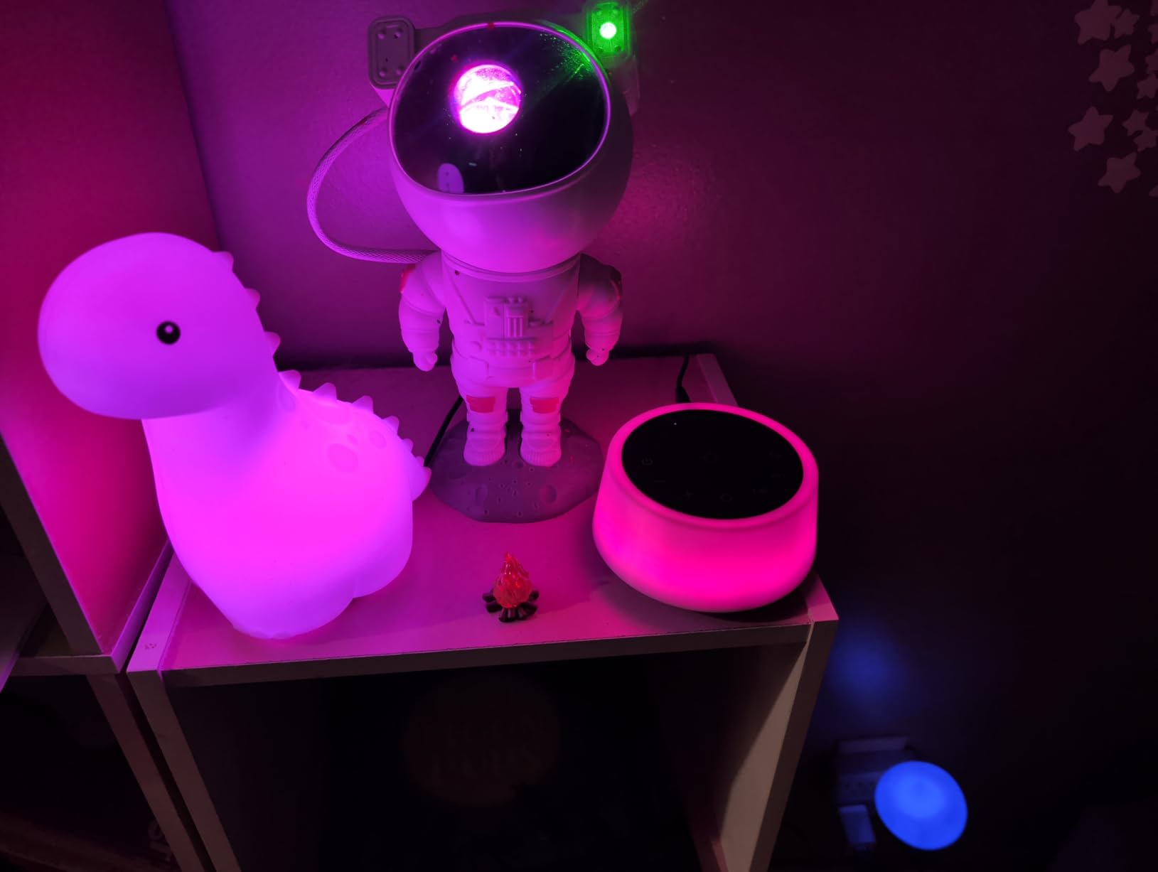 Color Noise Sound Machines with 10 Colors Night Light 25 Soothing Sounds and Sleep White Noise Machine 32 Volume Levels 5 Timers Adjustable Brightness Memory Function for Adults Kids Baby customer photo 1