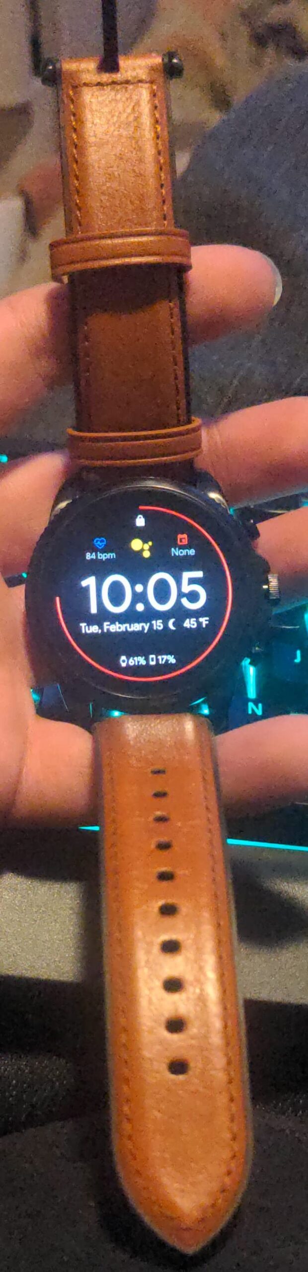 Fossil Gen 6 44mm Stainless Steel and Silicone Touchscreen Smart Watch, Color: Black (Model: FTW4061V) customer photo 2