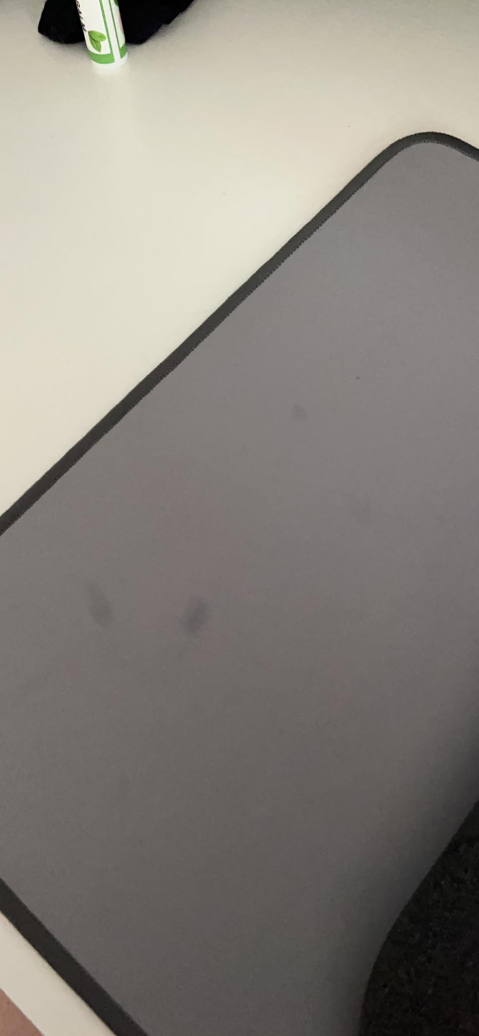 Logitech Desk Mat - Studio Series, Multifunctional Large Desk Pad, Extended Mouse Mat, Office Desk Protector with Anti-Slip Base, Spill-Resistant Durable Design, in Mid-Grey customer photo 2