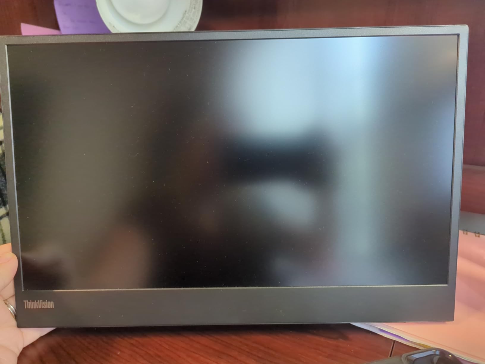 Lenovo ThinkVision M15 15 FHD Mobile Monitor, Black customer photo 1