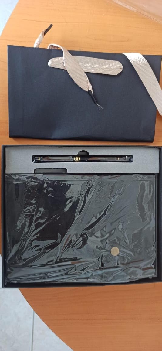 vfaejll A5 Lined Leather Journal Notebook,Hardcover Journal Set with Pen and Gift Box,100Pages 100gsm Thick Ruled Paper Daily Diary for Men Women School,Travel,Business,Work,Writing 5.9