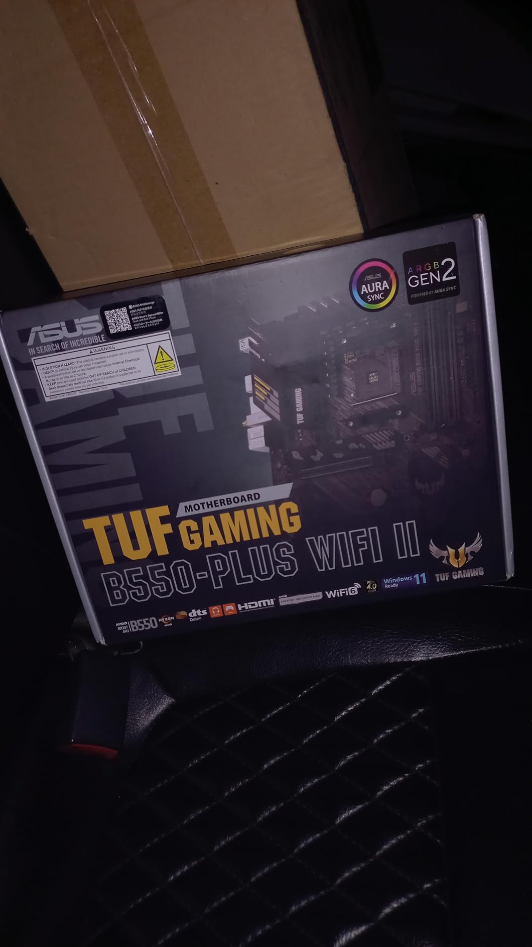 ASUS TUF Gaming B550-PLUS WiFi II AMD AM4 (3rd Gen Ryzen) ATX Gaming Motherboard (PCIe 4.0, WiFi 6, 2.5Gb LAN, BIOS Flashback, USB 3.2 Gen 2, Addressable Gen 2 RGB Header and Aura Sync) customer photo 2