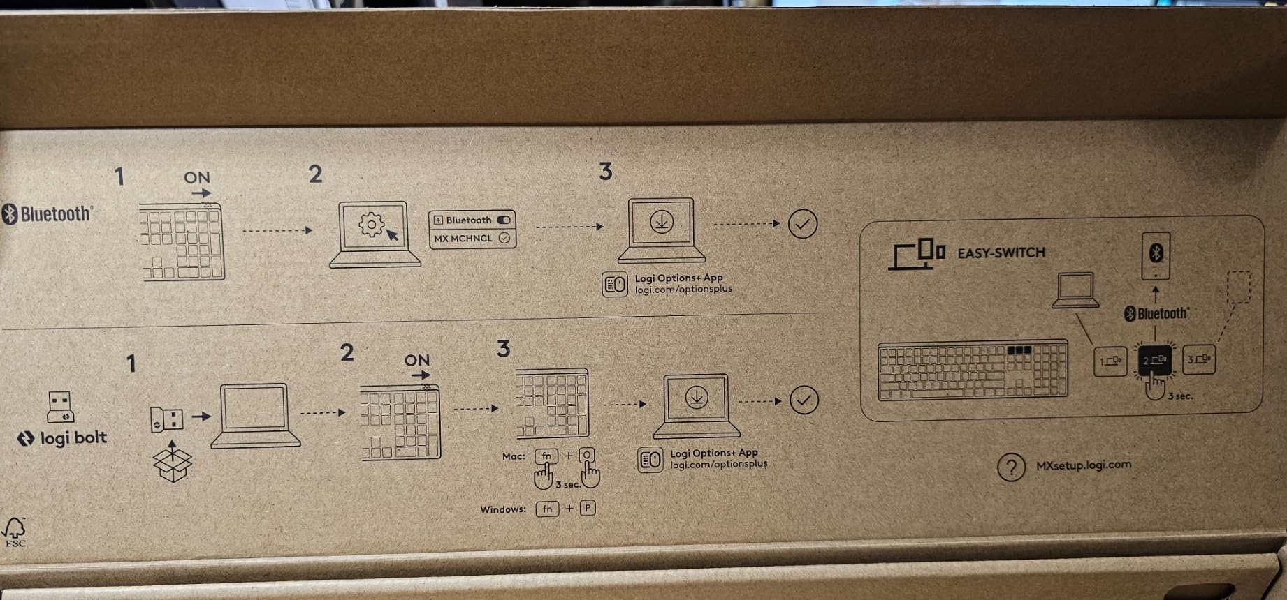 Logitech MX Mechanical Wireless Illuminated Performance Keyboard, Tactile Quiet Switches, Backlit Keys, Bluetooth, USB-C, macOS, Windows, Linux, iOS, Android, Metal, Graphite customer photo 1
