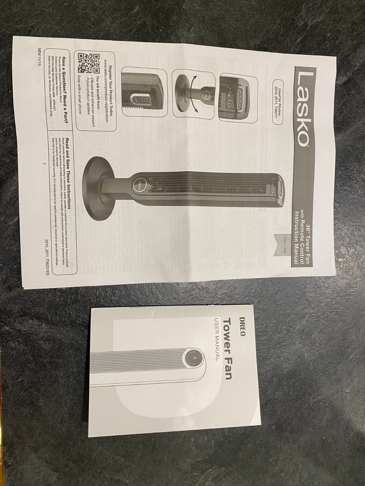 DREO Tower Fan for Bedroom, 2026 Upgraded DC Motor, 28ft/s High Velocity, 20dB Ultra Quiet Standing Fan, 8 Speeds 4 Modes, 90° Oscillating Bladeless Fan for Indoors, Floor Fans with Remote, Black customer photo 1