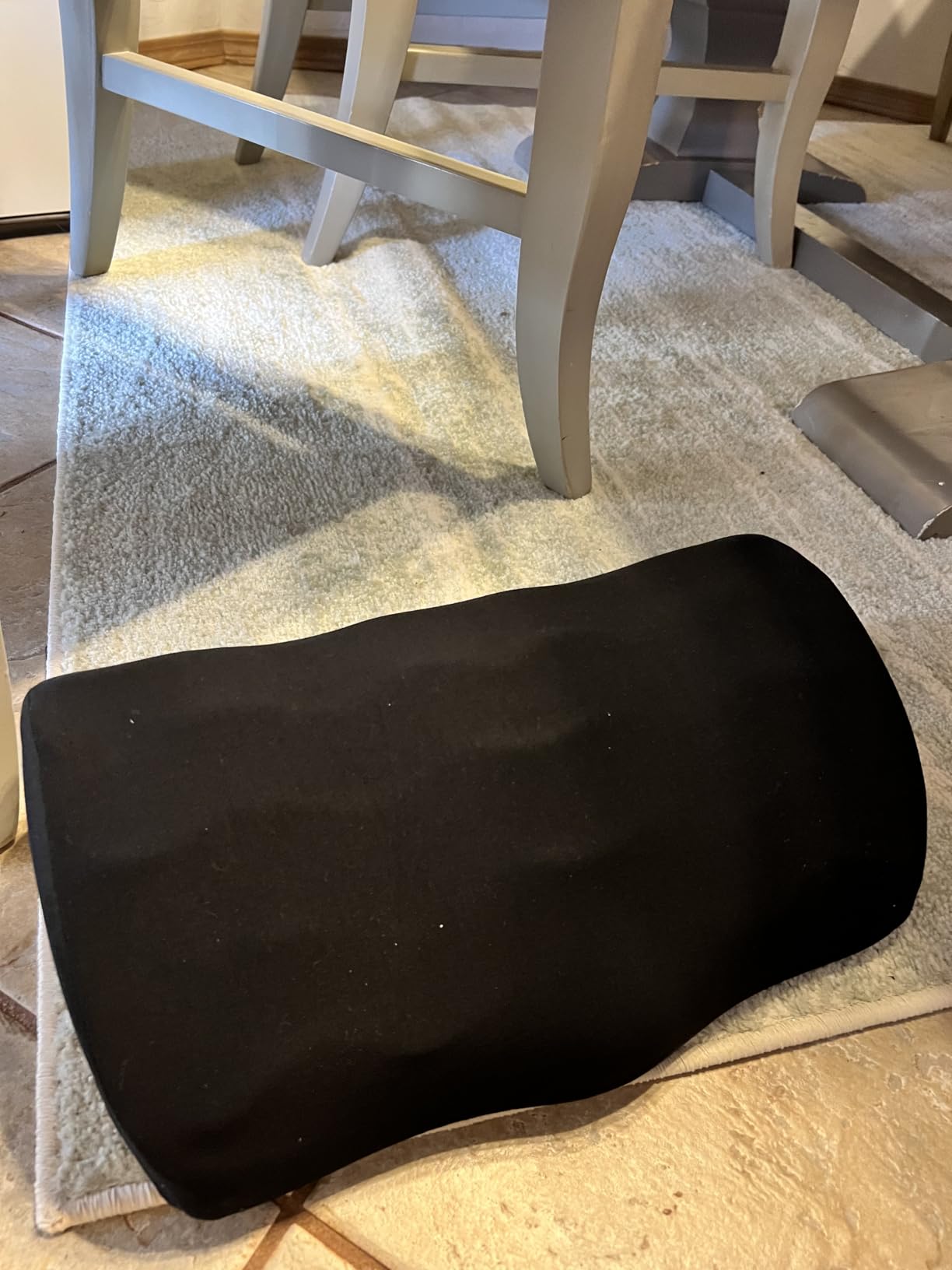 C CUSHION LAB Foot Rest for Under Desk at Work - Adjustable Memory Foam Foot Rest for Office Chair & Gaming Chair - Ergonomic Design for Back & Hip Pain Relief - Wellness Green customer photo 2