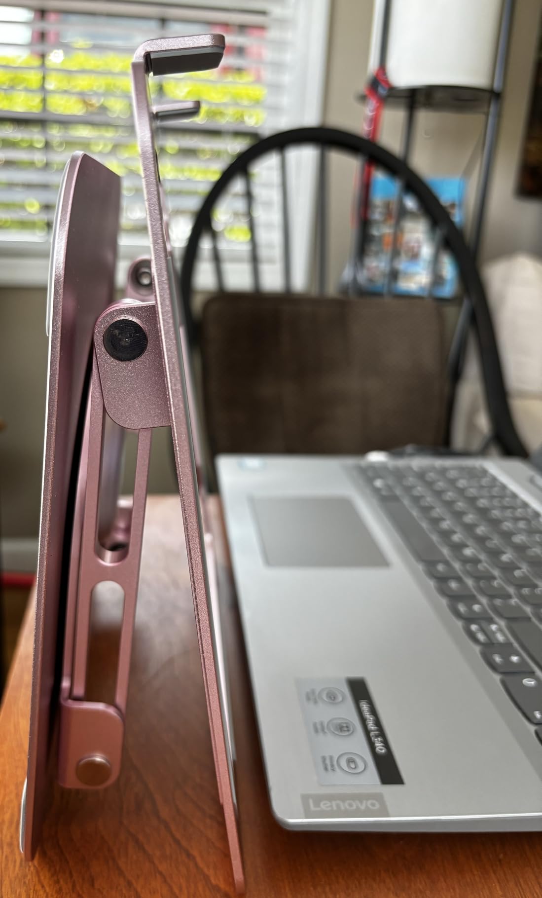 JOYEKY Laptop Stand for Desk, Adjustable Computer Stand with 360° Rotating Base, Ergonomic Laptop Riser for Collaborative Work, Foldable & Portable Laptop Stand, fits for All 10-16