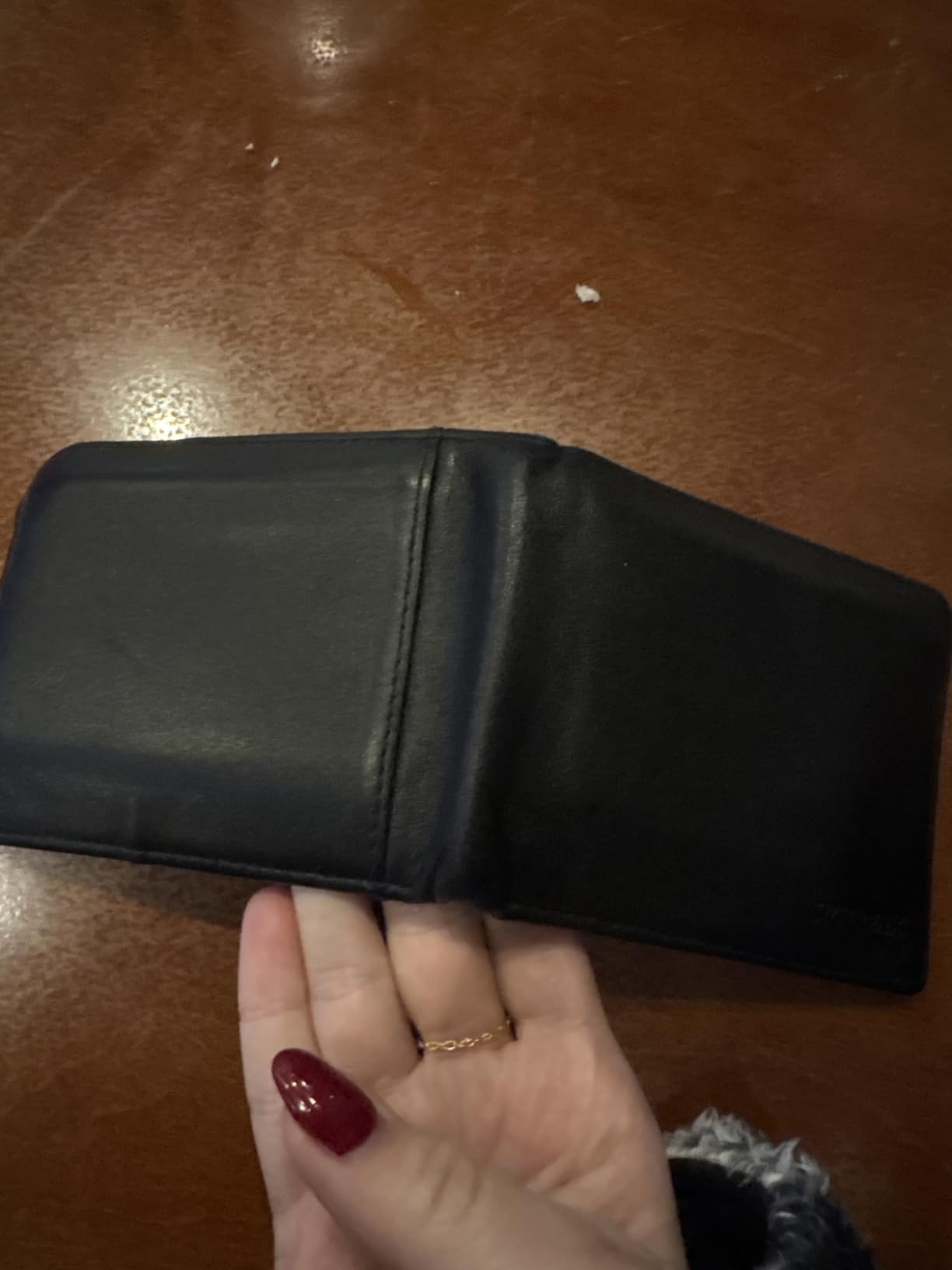 Leather Wallets for Men, Genuine Leather Mens Wallets Bifold Rfid Blocking with 2 ID Windows customer photo 1