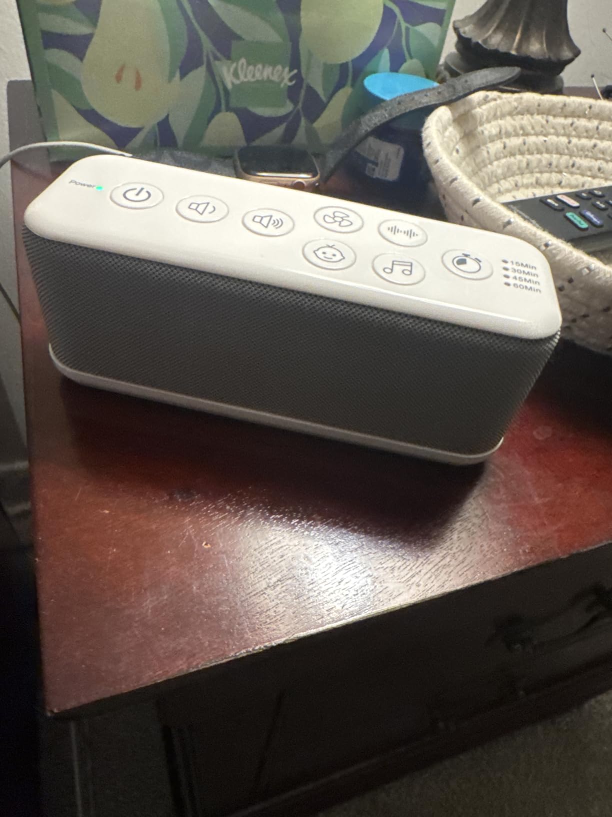 OnLyee White Noise Machine for Office Privacy & Noise Canceling, USB Rechargeable Sound Machine for Sleeping Adults, 42 Soothing Sounds, Lullabies, Fan Sounds, Auto-Off Timer - Ideal for Sleep & Focus customer photo 1