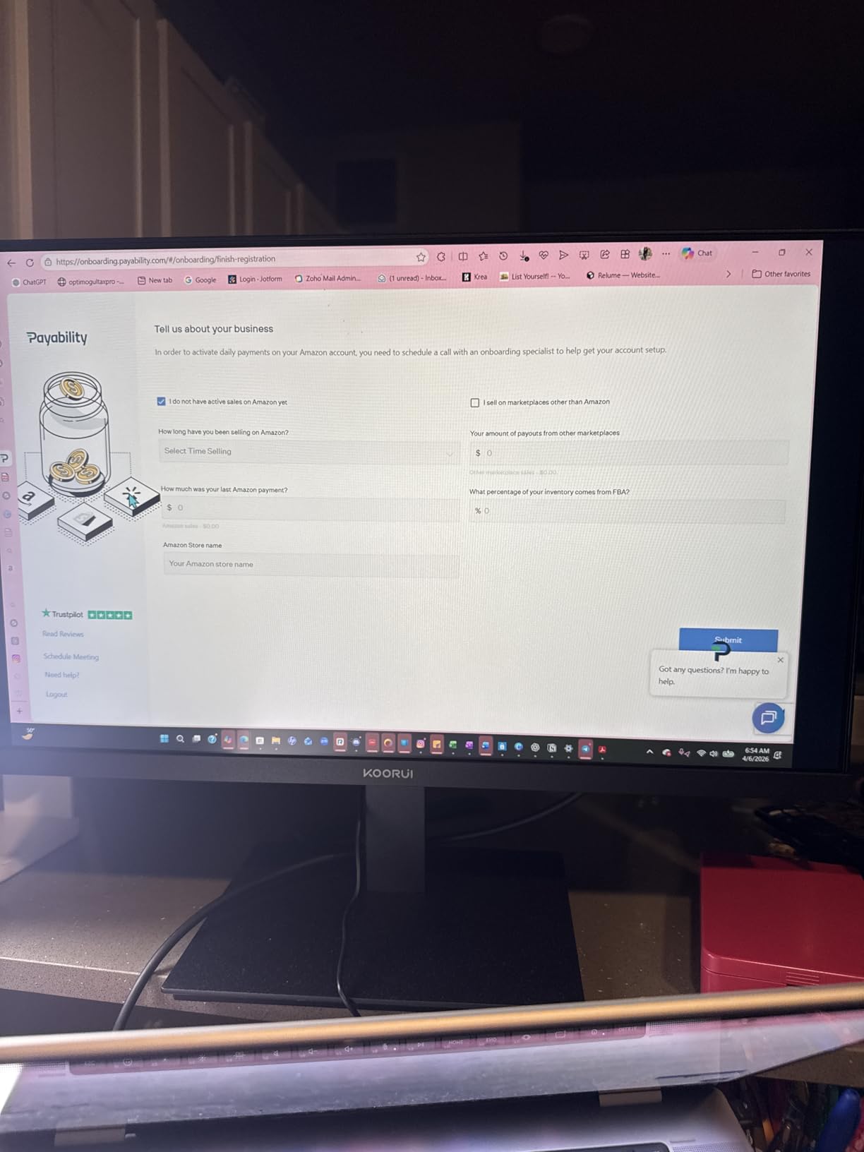 KOORUI 24-inch Computer Monitor Full HD 1920 x 1080p 100Hz VA Display 4000:1 Contrast Ratio with HDMI VGA, TUV Rheinland Certified, 100 x 100 mm VESA Mountable, Ultra-Slim Design, Tilt, Black, E2412F customer photo 1