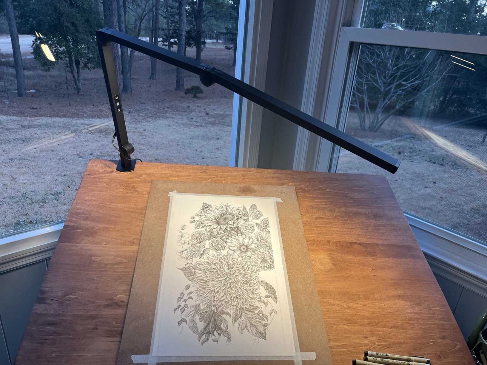 LED Desk Lamp with Clamp, Architect Desk Lamp with Dual Light and Adjustable Swing Arm, Clip-on Eye-Care 4 CCT Modes & 5 Brightness Levels Table Light Modern Computer Lighting for Home Office customer photo 1