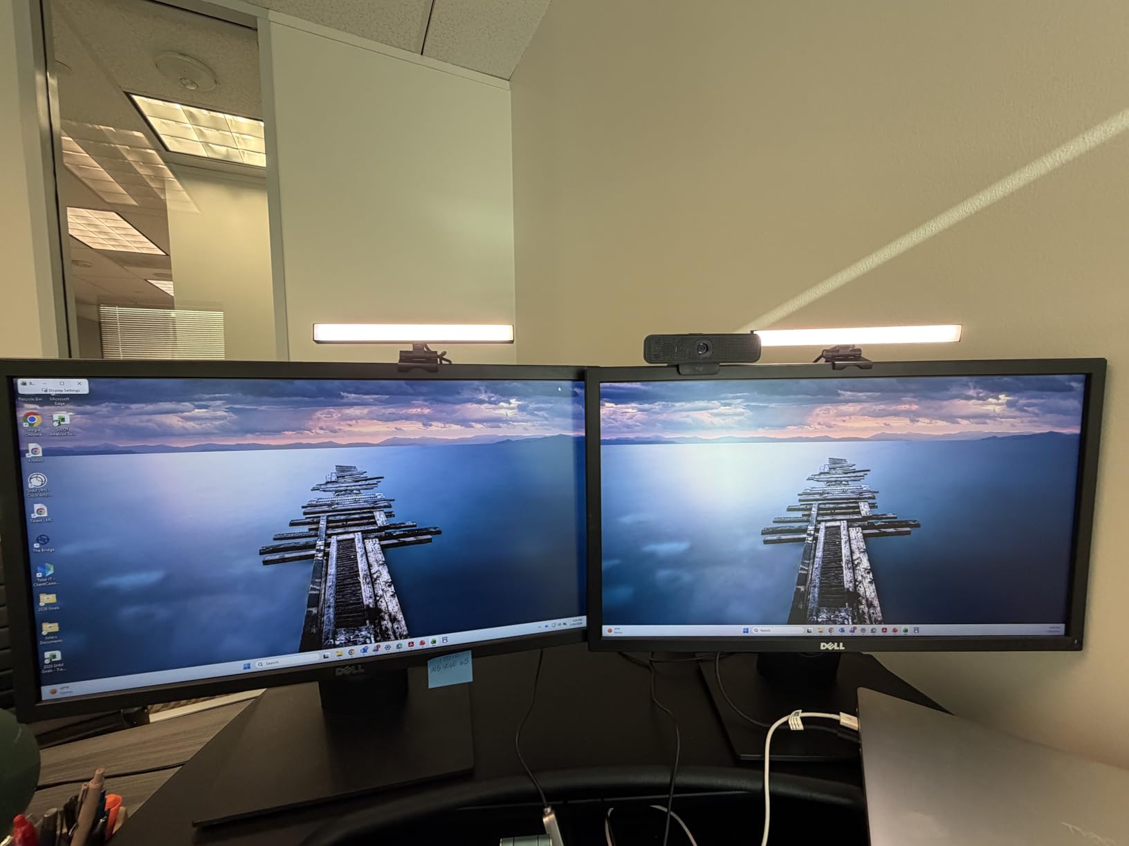 HumanCentric Video Conference Lighting - Webcam Light for Streaming, LED Monitor and Laptop Light for Video Conferencing, Zoom Lighting for Computer, Replace Ring Light for Zoom Meeting, Double Kit customer photo 2