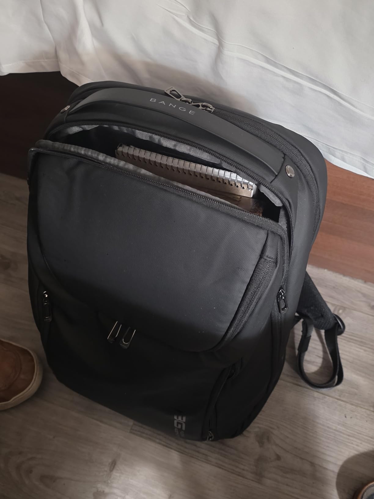 BANGE Business Smart Backpack Waterproof fit 15.6 Inch Laptop Backpack with USB Charging Port,Travel Durable Backpack customer photo 1