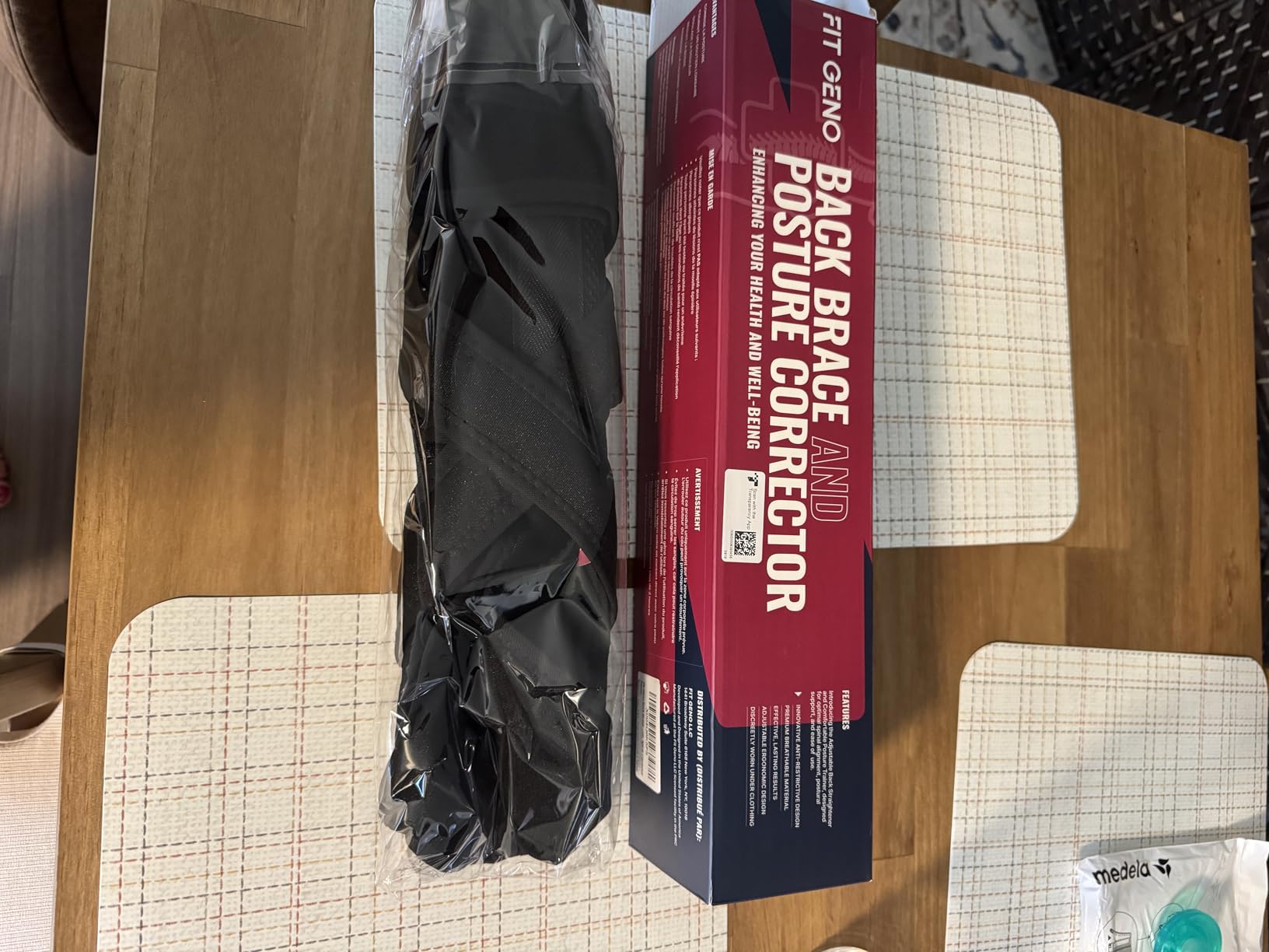 Fit Geno Back Brace Posture Corrector for Women and Men, Shoulder Straightener, Adjustable Full Back Support, Upper and Lower Back Pain Relief - Scoliosis, Hunchback, Hump, Thoracic, Spine Corrector customer photo 1