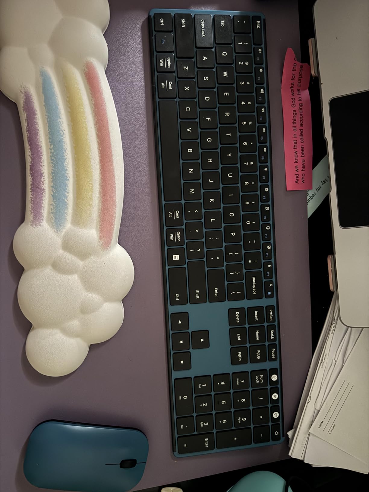 seenda Wireless Bluetooth Keyboard and Mouse Combo, SKM64-3 Rechargeable Slim Quiet Keyboard Mouse, 3 Multi-Device Connection, Compatible for Windows, Mac, MacBook, iPad, Tablet, Black Gray customer photo 1