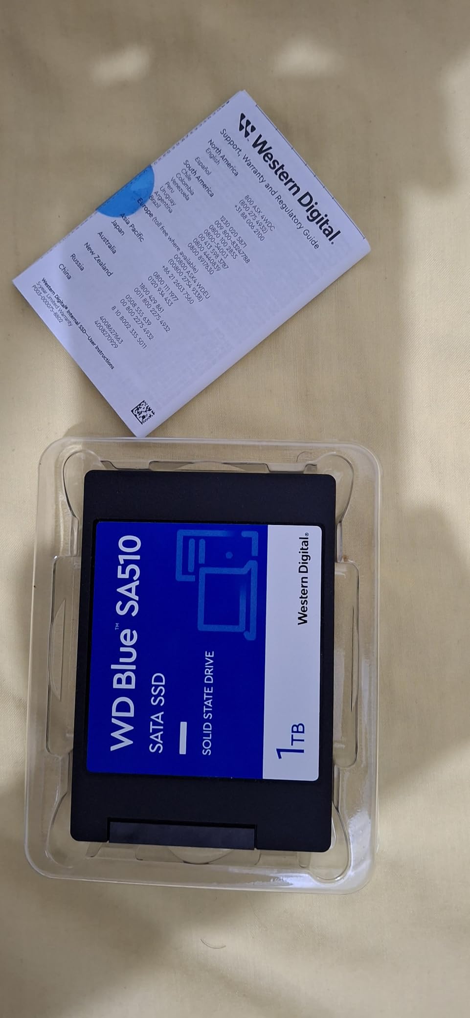 Western Digital 1TB WD Blue SA510 SATA Internal Solid State Drive SSD - SATA III 6 Gb/s, 2.5