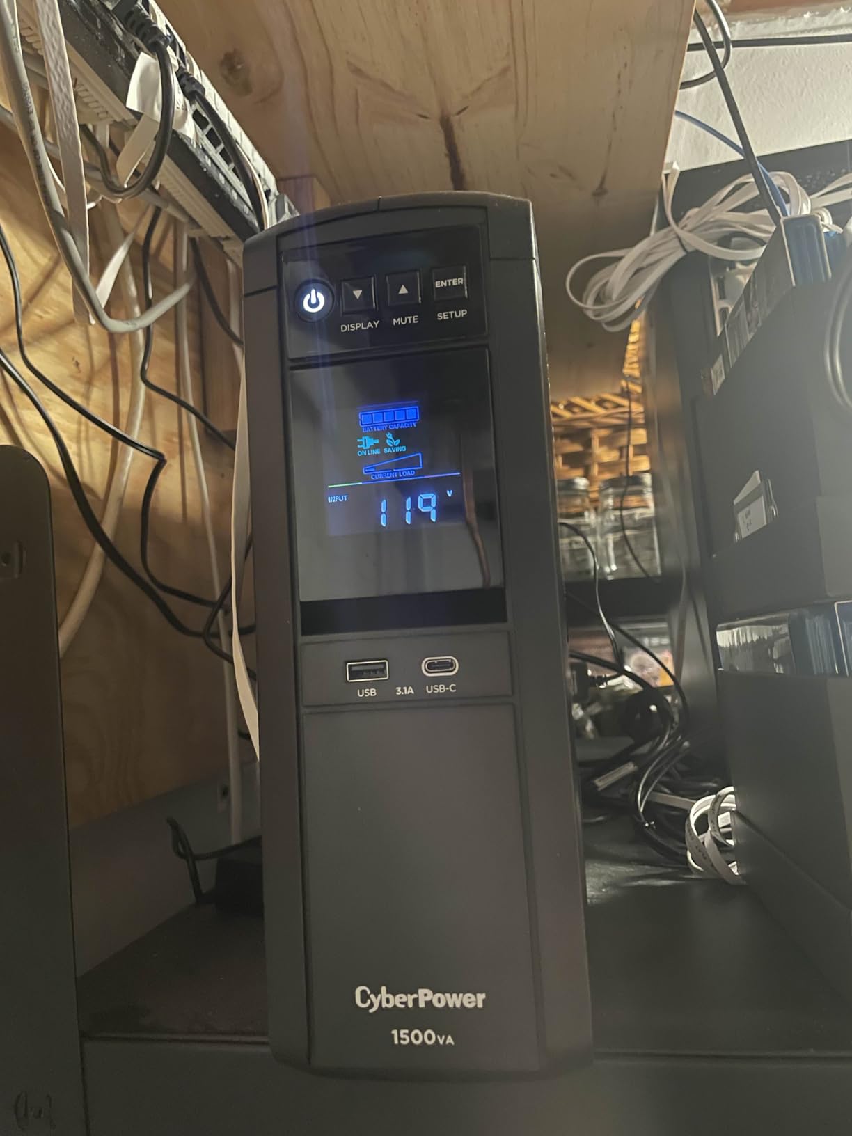 CP1500PFCRM2U PFC Sinewave UPS Battery Backup and Surge Protector, 1500VA/1000W, 8 Outlets, AVR, Short Depth 2U Rackmount, UL Certified customer photo 1