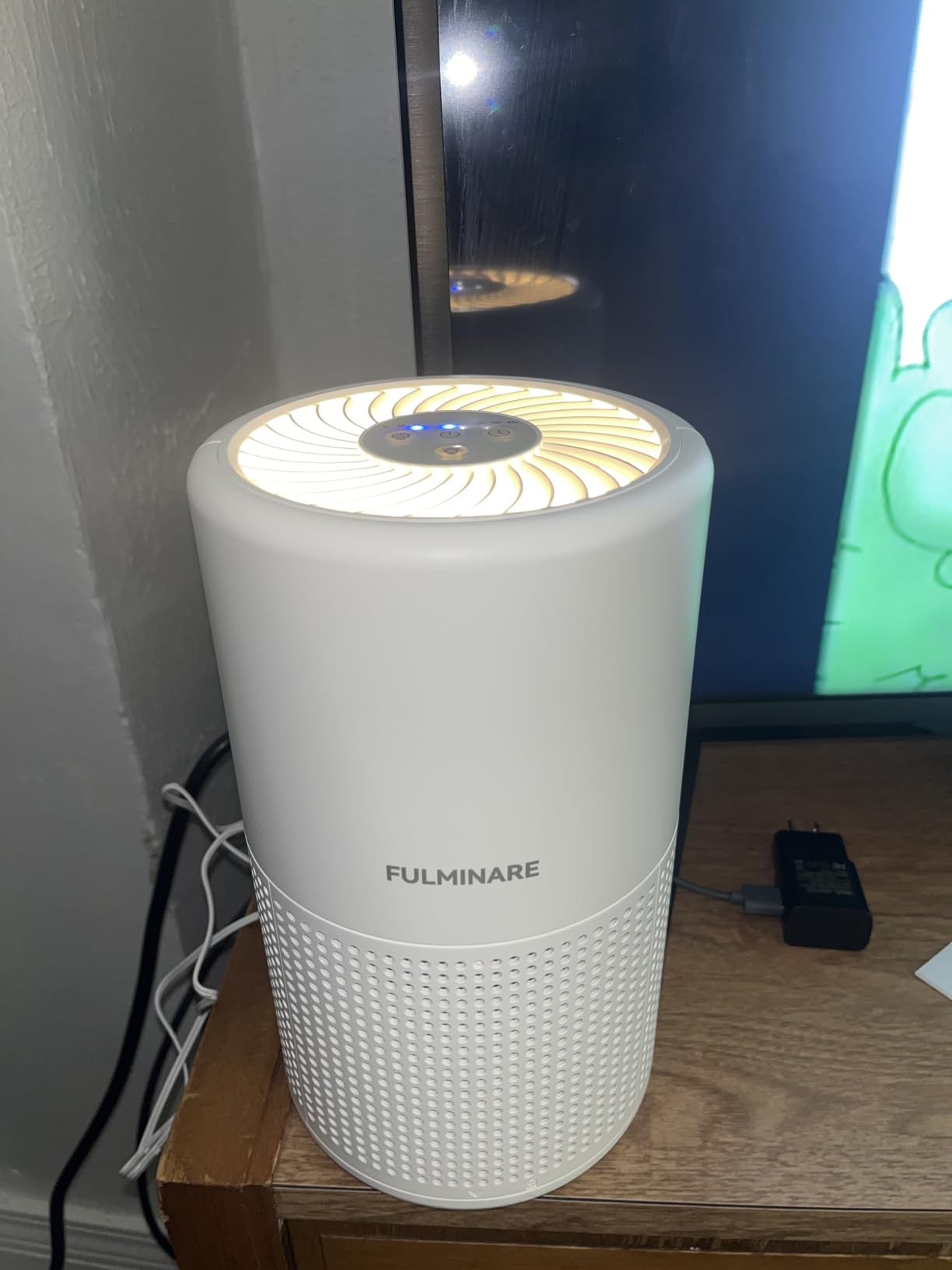 Air Purifiers for Bedroom, FULMINARE H13 True HEPA Air Filter, Quiet Air Cleaner With Night Light, Portable Small Air Purifier for Home, Office, Living Room customer photo 1