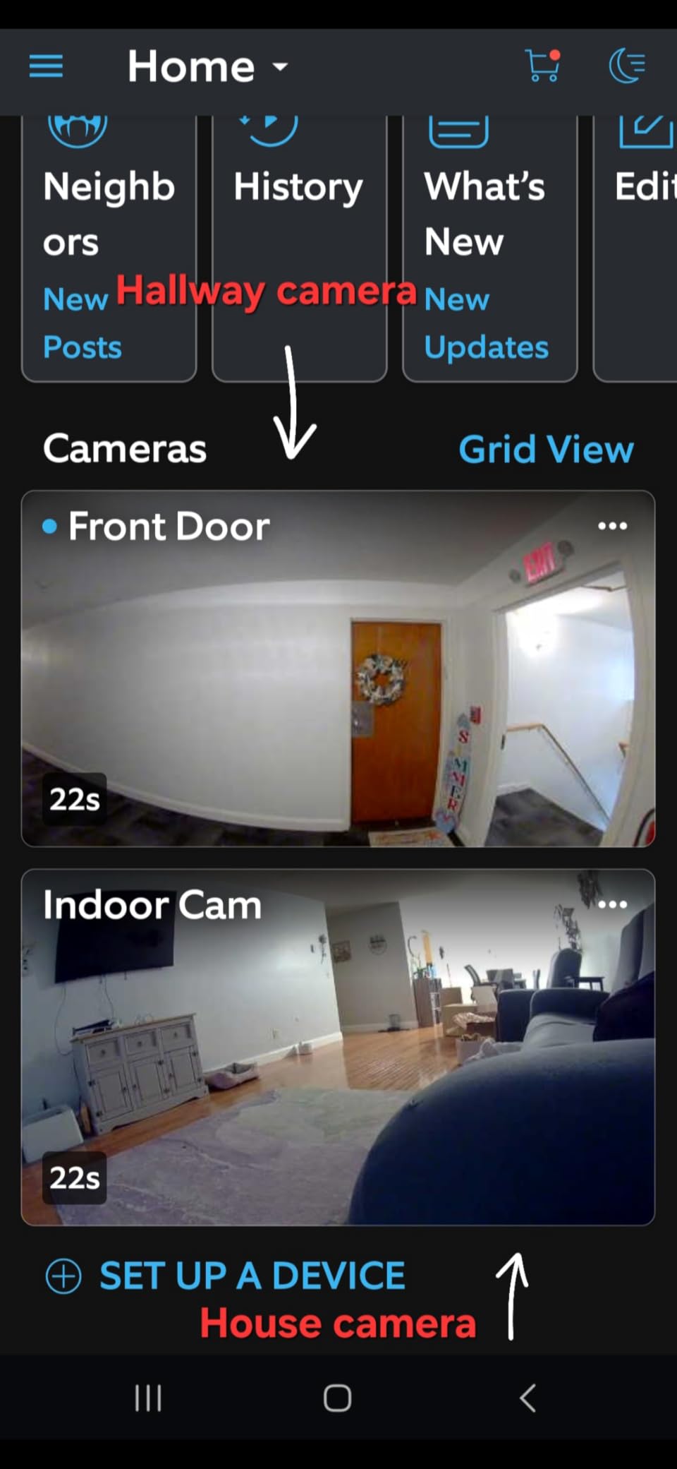 Ring Indoor Cam, Home or business security in 1080p HD video, White customer photo 2