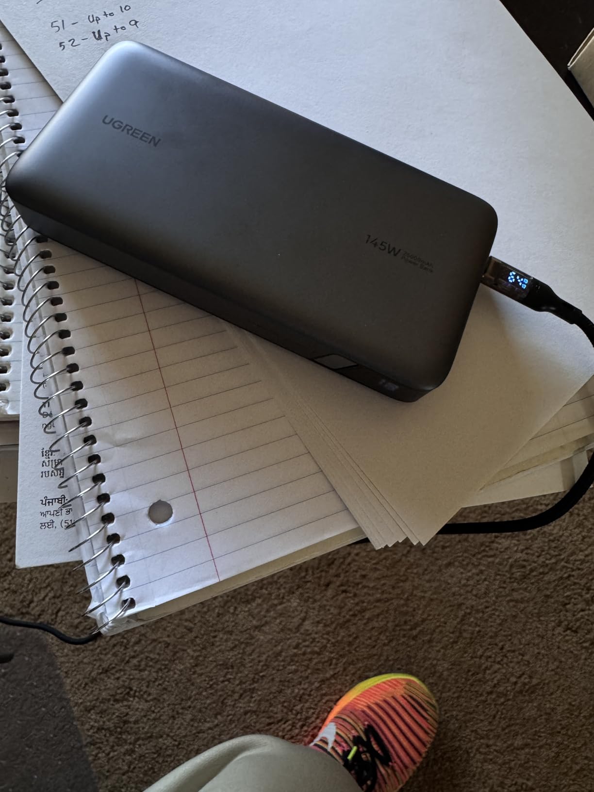 Ugreen Nexode Power Bank 25,000mAh 145W Laptop Portable Charger, 3-Port USB C PD Battery Pack, for MacBook Pro/Air, Dell XPS, iPhone 17/16/15/14, Galaxy S26 Steam Deck, iPad, and More customer photo 2