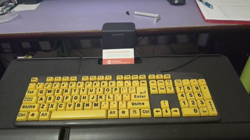 Klearlook Upgraded Adjustable Keyboard Tray for Above Desk & Under Desk Use - Ergonomic Sit-Stand Keyboard Riser with 360° Rotation, 24.4