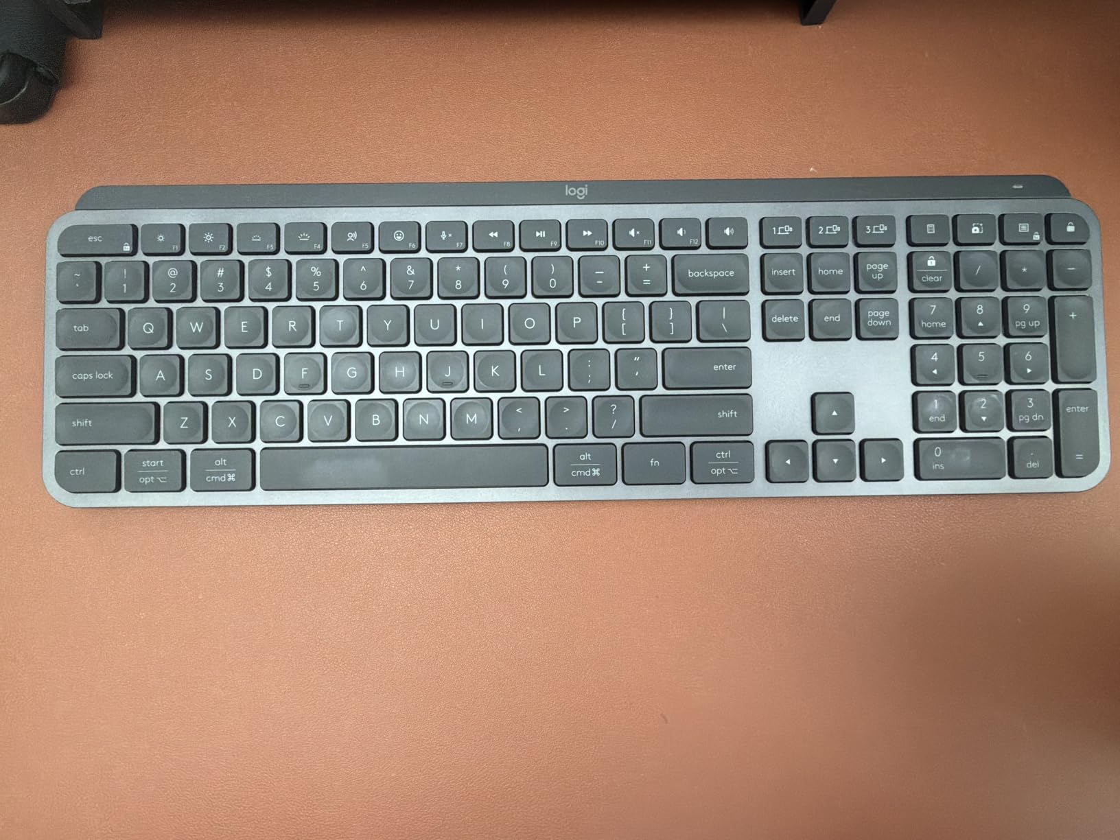 Logitech MX Keys S Wireless Keyboard, Low Profile, Fluid Precise Quiet Typing, Programmable Keys, Backlighting, Bluetooth, USB C Rechargeable, for Windows PC, Linux, Chrome, Mac - Graphite customer photo 1