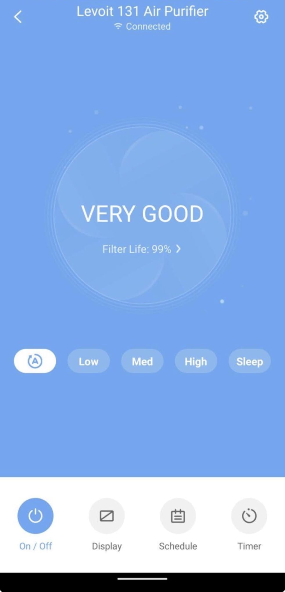 LEVOIT Air Purifier for Home Large Room Up to 1073Ft² with Air Quality Monitor, AHAM VERIFIDE, Smart WiFi, Washable Pre-Filter, HEPA Sleep Mode for Pets, Allergies, Dust, Pollen, Vital 100S-P, White customer photo 1