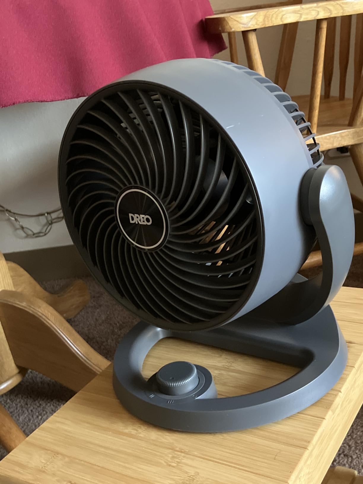 DREO Fan for Bedroom, 12 Inches, 70ft Powerful Airflow, 25db Quiet Table Air Circulator Fans for Whole Room, 120° Adjustable Tilt, 3 Speeds, Desktop Fan for Home, Office, Kitchen customer photo 1