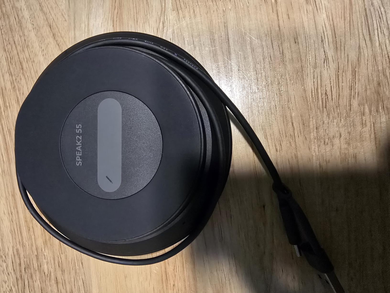Jabra Speak2 55 Wireless Bluetooth Speakerphone - Portable Speaker with 4 Noise-Cancelling Mics, 50mm Full-Range Speakers & Wideband Audio - Certified Microsoft Teams Speaker - Dark Grey customer photo 2