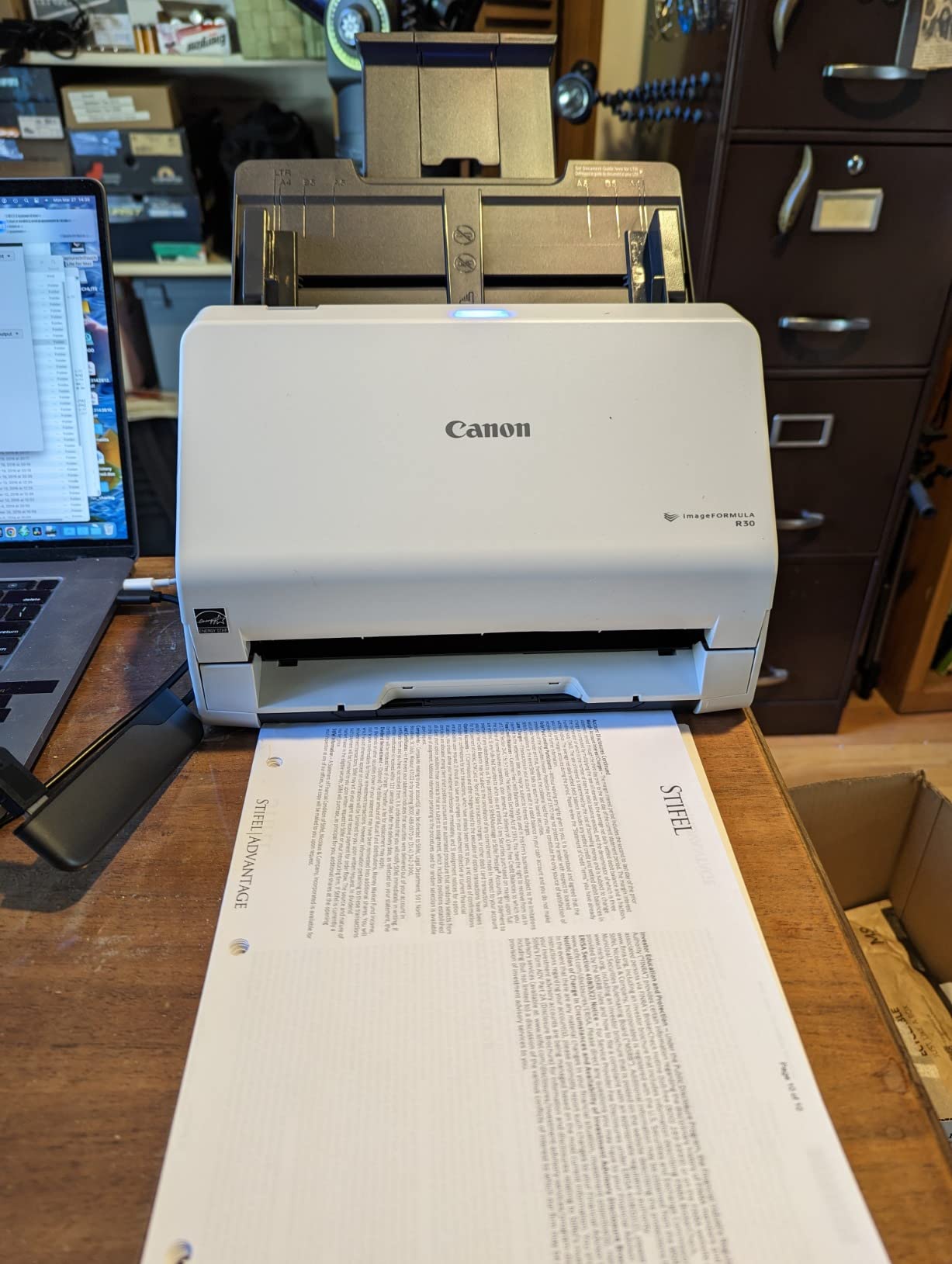 Canon imageFORMULA R30 - Office Document Scanner, Auto Document Feeder, Duplex Scanning, Plug-and-Scan Capability customer photo 2
