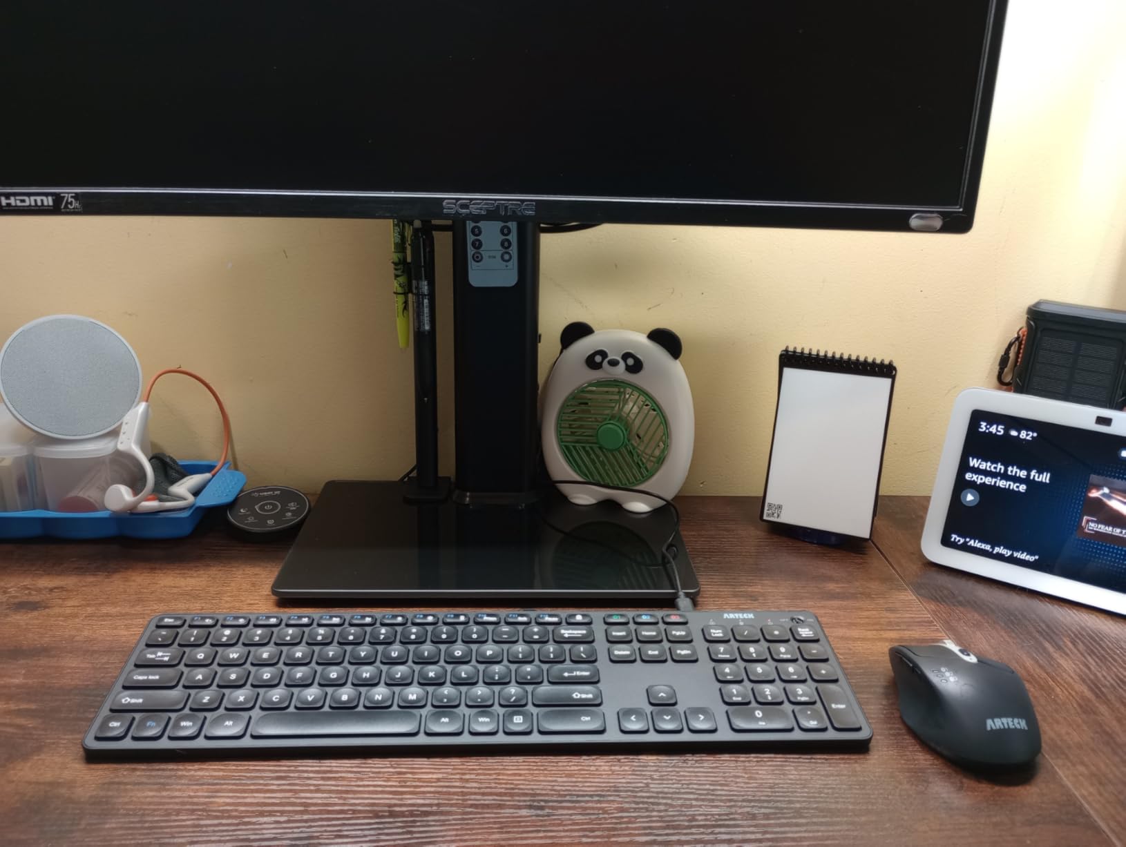 Arteck Universal Multi-Device Bluetooth Keyboard and Mouse Full Size Wireless Bluetooth Keyboard and Ergonomic Mouse Set for Windows, iOS, Android, Computer Desktop PC Laptop iPad Tablet Smartphone customer photo 2