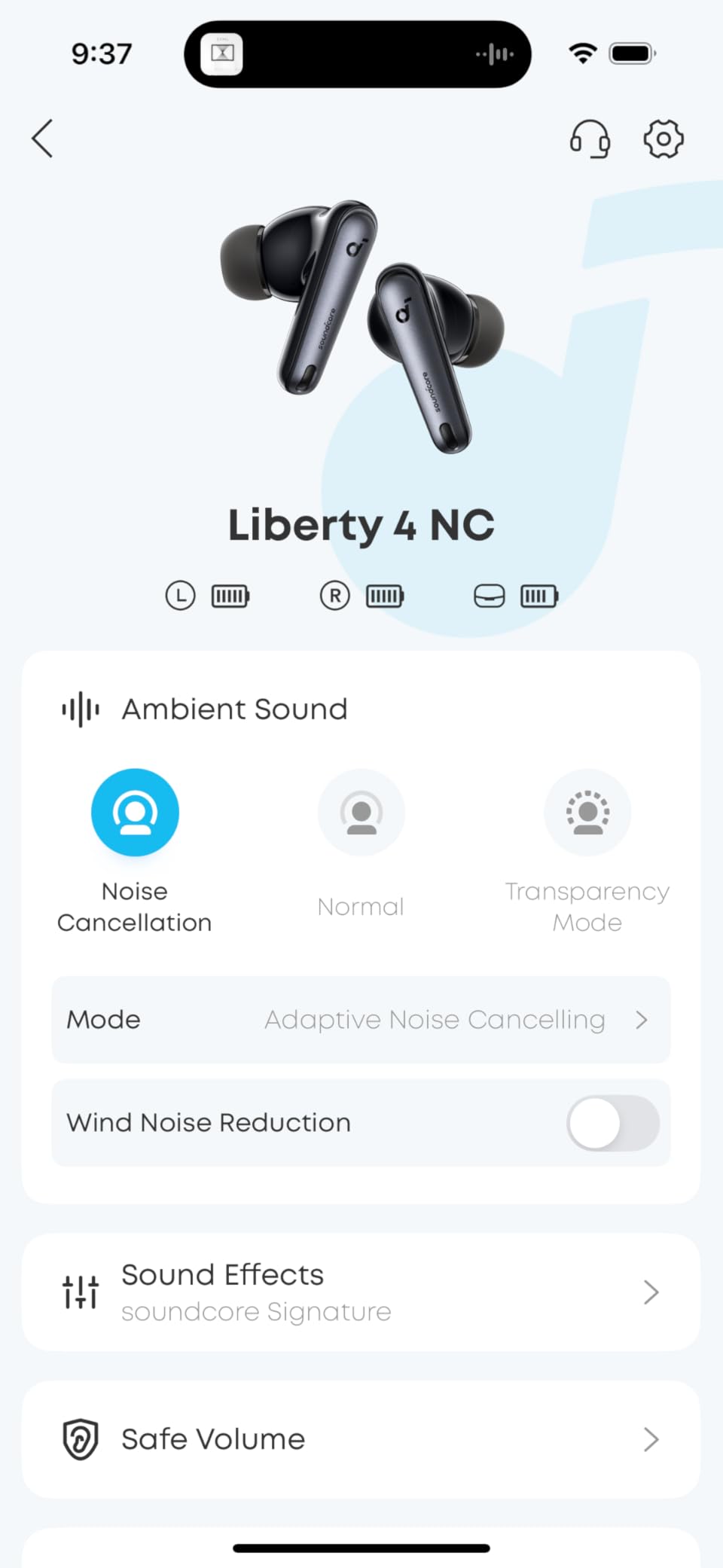 Soundcore by Anker Liberty 4 NC Wireless Earbuds, 98.5% Noise Reduction, Adaptive Noise Cancelling to Ears and Environment, Hi-Res Sound, 50H Battery, Wireless Charging, Bluetooth 5.3 customer photo 1