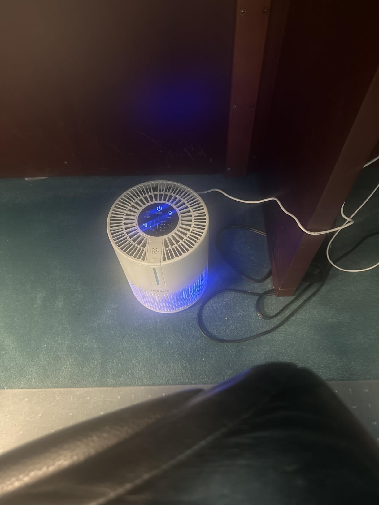 Air Purifiers for Bedroom Home 430 Sq.Ft, MOOKA H13 HEPA Filter Small Portable Air Purifier with USB Cable Fragrance Sponge for Smokers Pollen Pets Dust Odors, Desktop Air Cleaner for Car RV, M01 customer photo 1