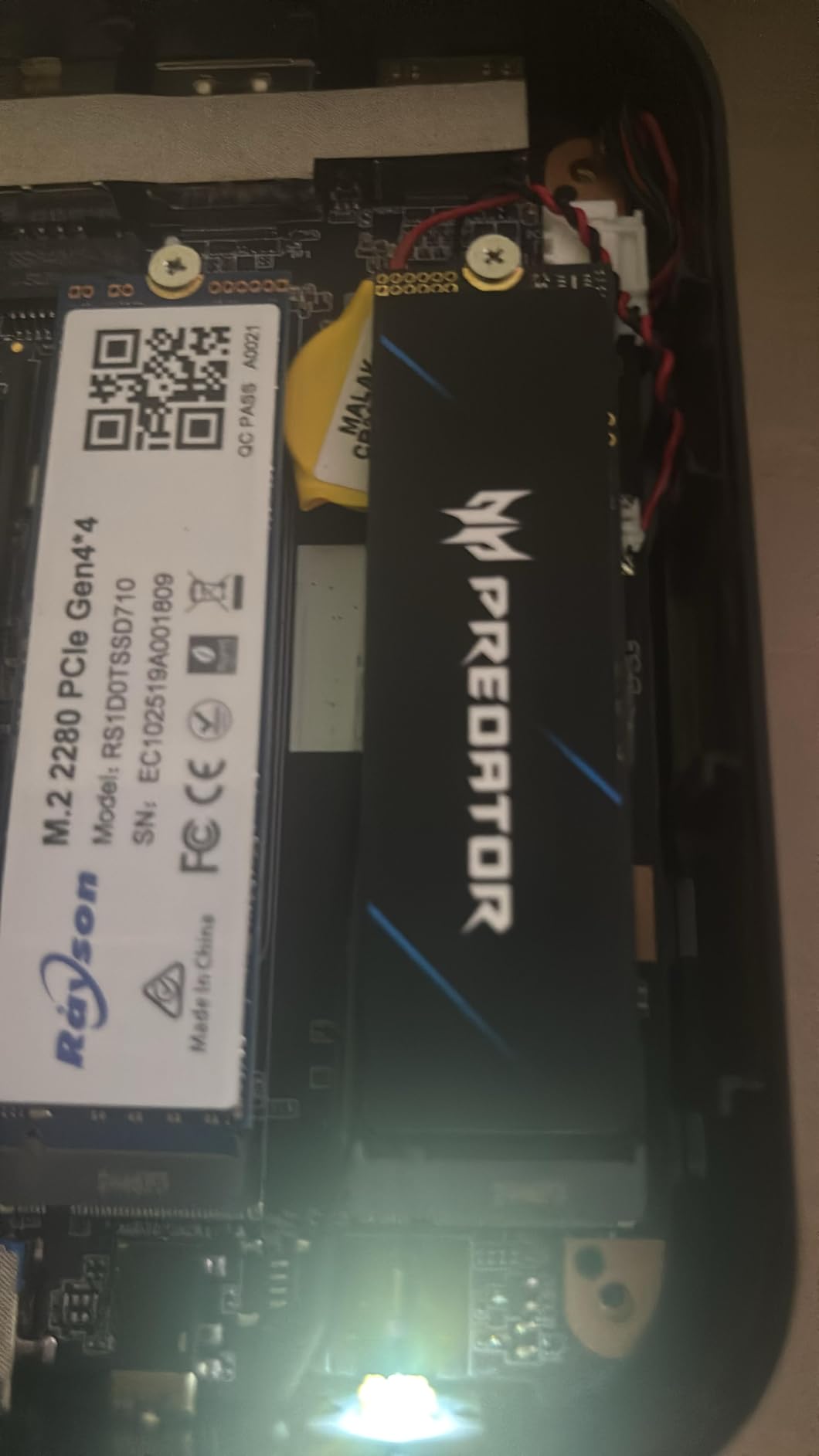 acer Predator GM7 1TB SSD: M.2 2280 PCIe Gen 4 x4 NVMe 2.0, Read Speed Up to 7400 MB/s, Internal PC Solid State Drive for Laptop, Desktop and PS5 - BL.9BWWR.118 customer photo 1