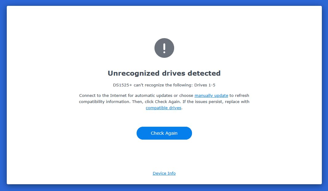 Synology 5-Bay DiskStation DS1525+ (Diskless) customer photo 1