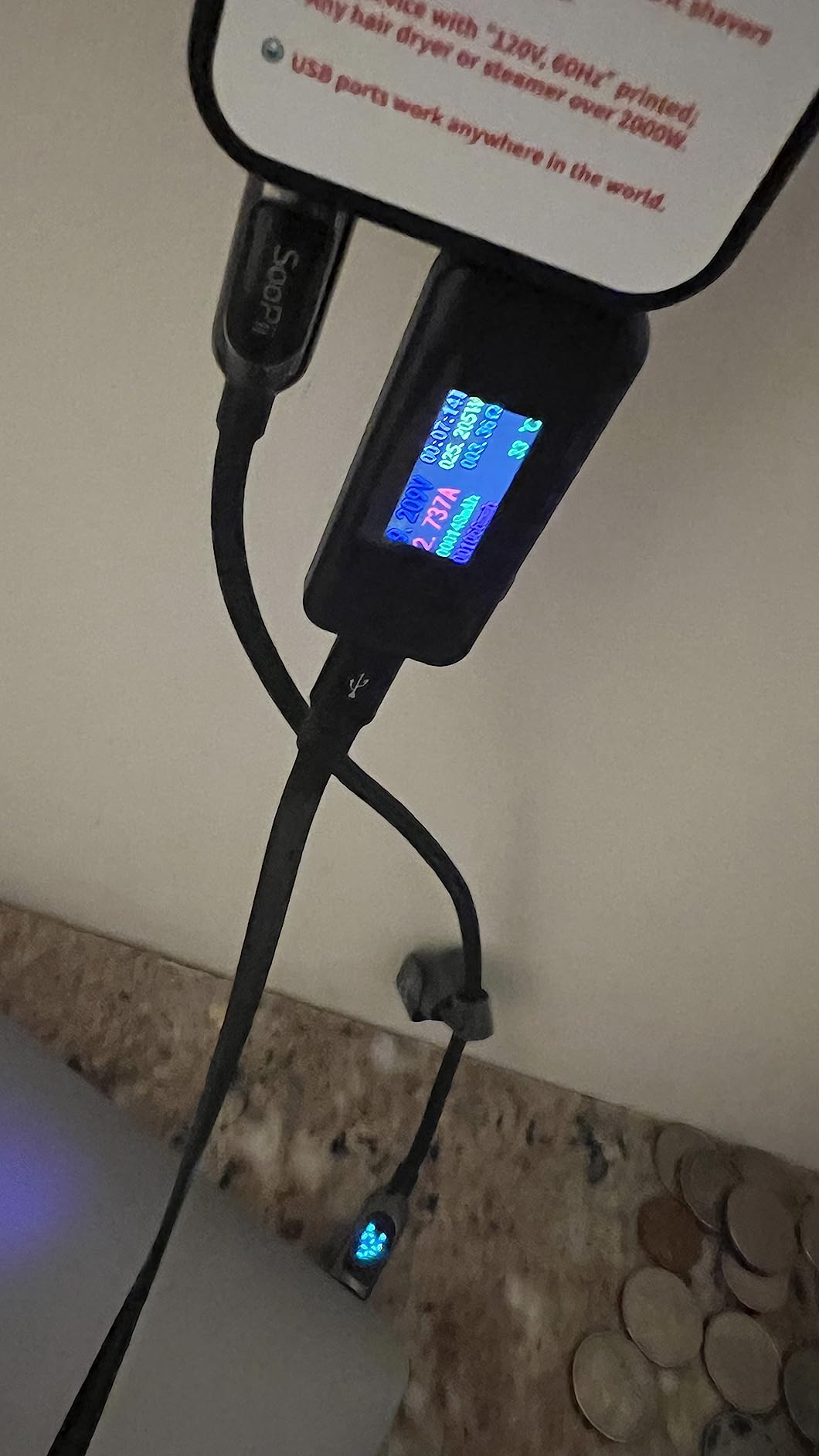 EPICKA Universal Travel Adapter, GaN 75W International Plug Adapter with 3 USB-C PD Fast Charging & 2 USB-A Quick Charging Adaptor All-in-one Wall Charger for USA EU UK AUS (TA-105 Max, Black) customer photo 2