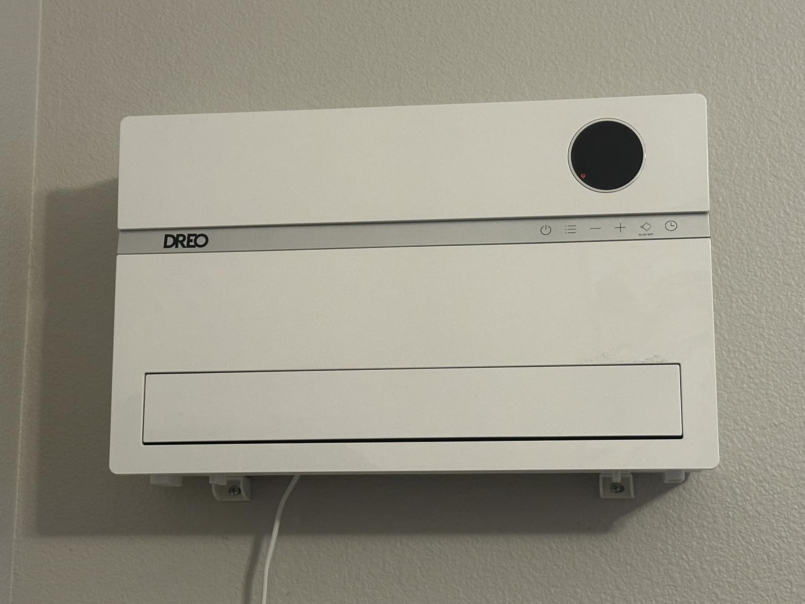 Dreo Smart Wall Heater, Electric Space Heater for Bedroom 1500W, 120° Vertical Oscillation, Adjustable Thermostat, Remote Control, 24H Timer, Easy-Mount Heater for Indoor Use, Works with Alexa, WH719S customer photo 1