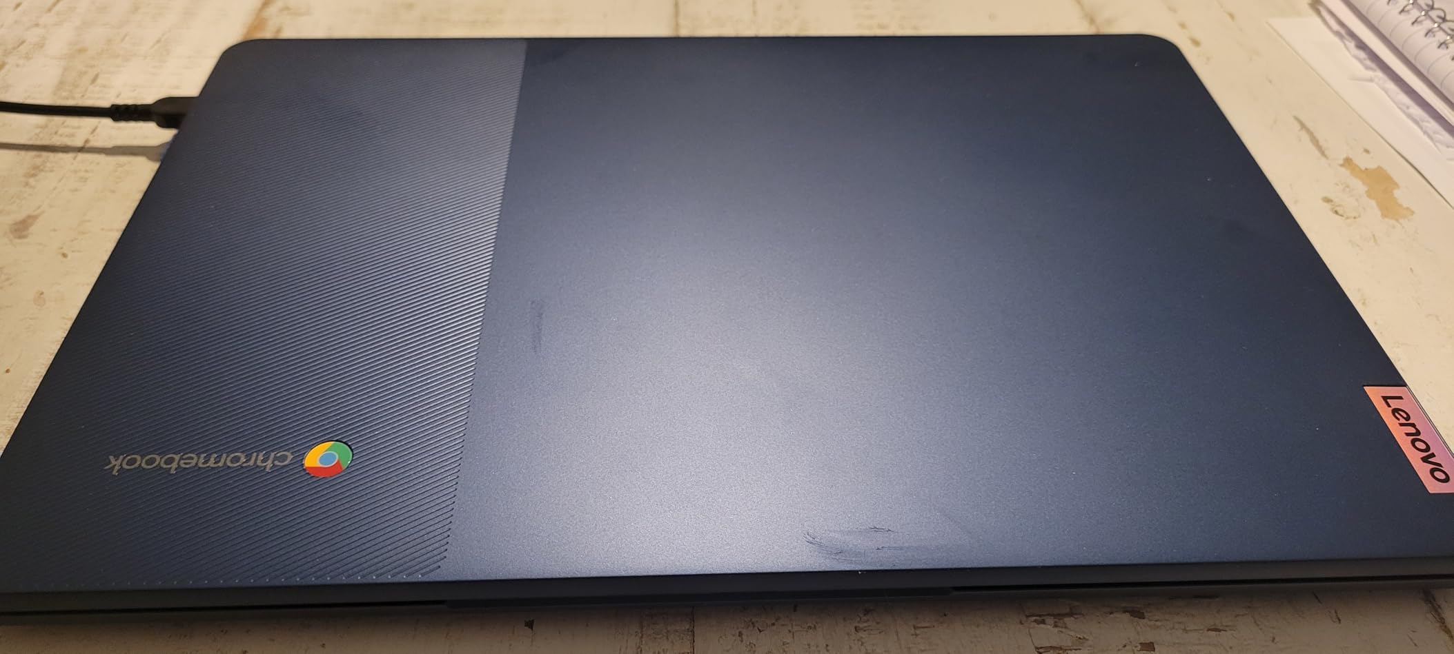 Lenovo Flagship Chromebook, 14'' FHD Touchscreen Slim Thin Light Laptop Computer, 8-Core MediaTek Kompanio 520 Processor, 4GB RAM, 64GB eMMC, WiFi 6,Chrome OS, Abyss Blue customer photo 1