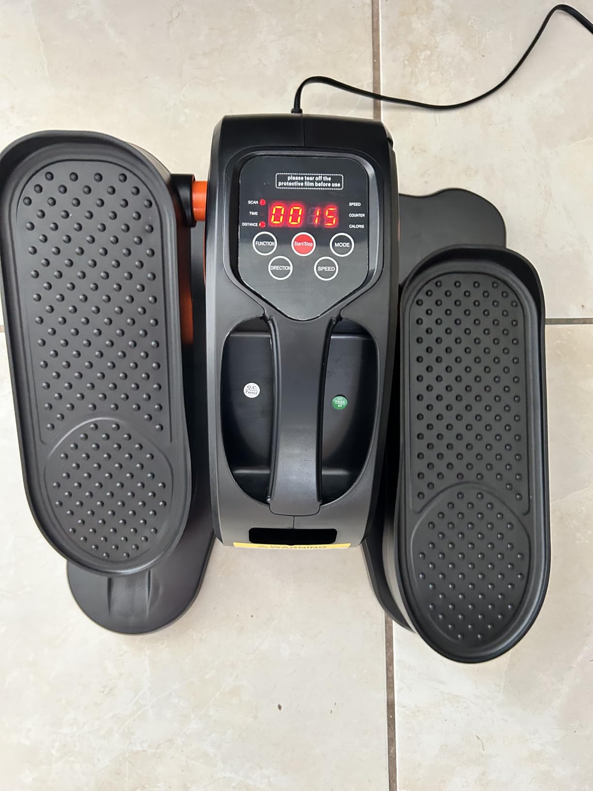 GUGTTR Under Desk Elliptical Machine, Electric Elliptical Leg Exerciser for Seniors Fully Assembled, Quiet & Portable Electric Seated Pedal Exerciser with Remote Control & 12 Adjustable Speeds customer photo 2