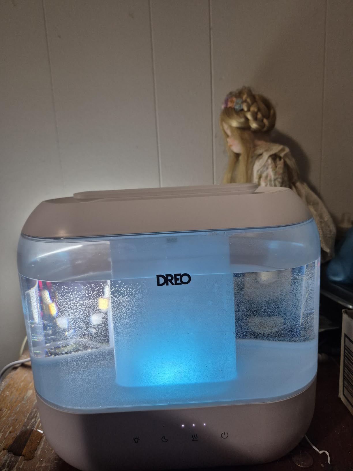 Dreo Humidifiers for Bedroom, 4L Top Fill for Large Room, 36H Runtime, 28 dB Quiet Cool Mist Humidifier for Baby Nursery, Plants customer photo 1