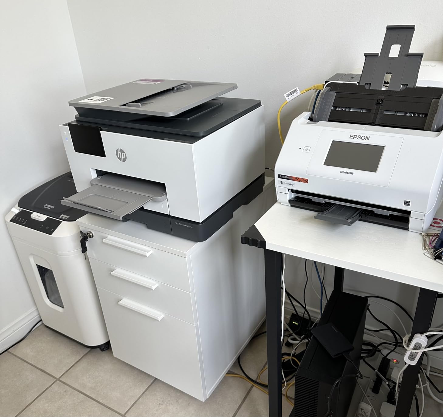 HP OfficeJet Pro 9135e Wireless All-in-One Color Inkjet Printer, Print, scan, copy, fax, ADF, Duplex printing best-for-office, 3 month Instant Ink trial included, AI-enabled customer photo 1