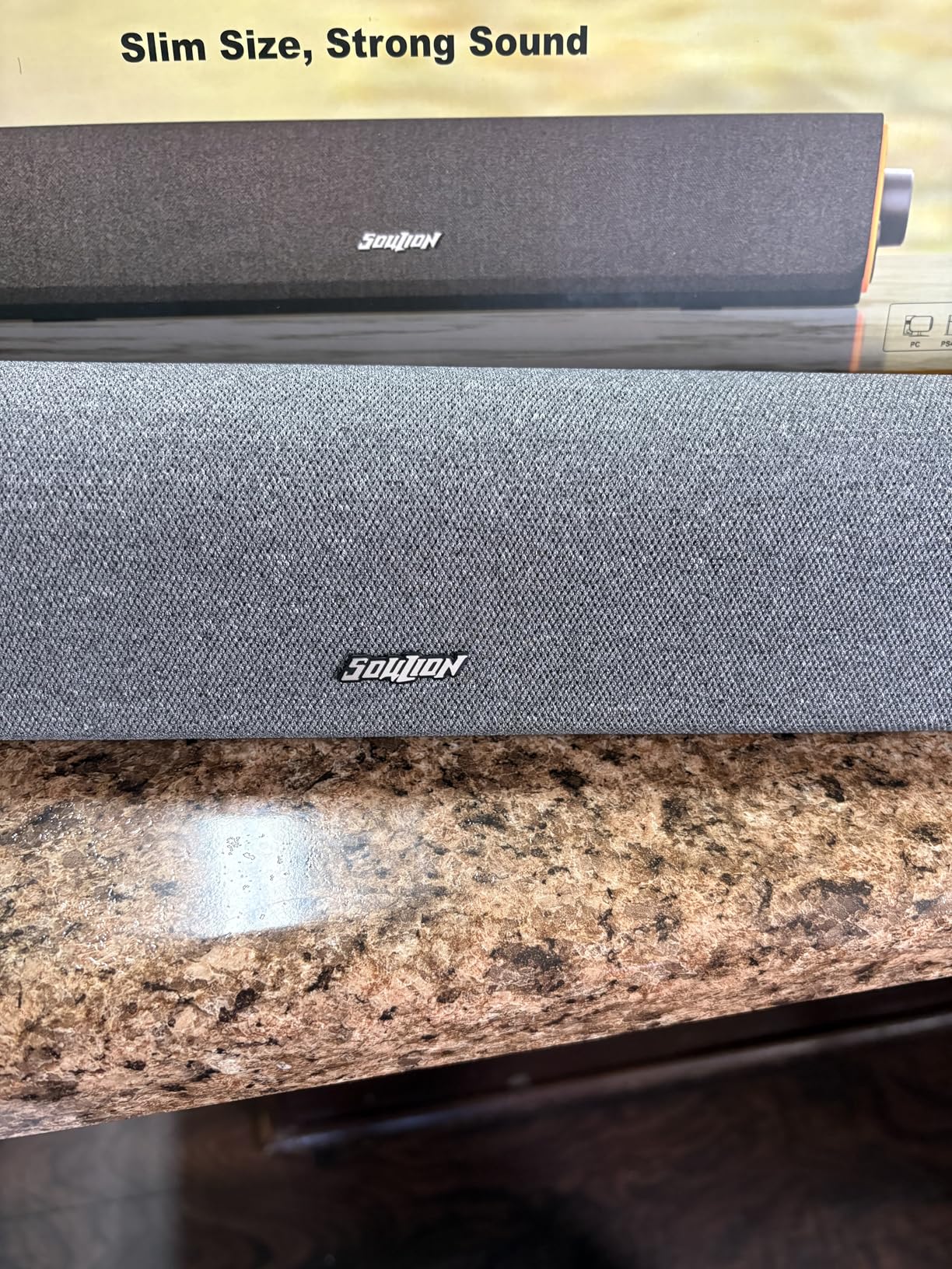 SOULION R50 Bluetooth Computer Speakers, 3.5mm PC Sound Bar for Desktop Monitor, Wired USB Powered & Colorful LED Lights with Switch Button, Surround Sound Soundbar PC Spearkers for Computer customer photo 1