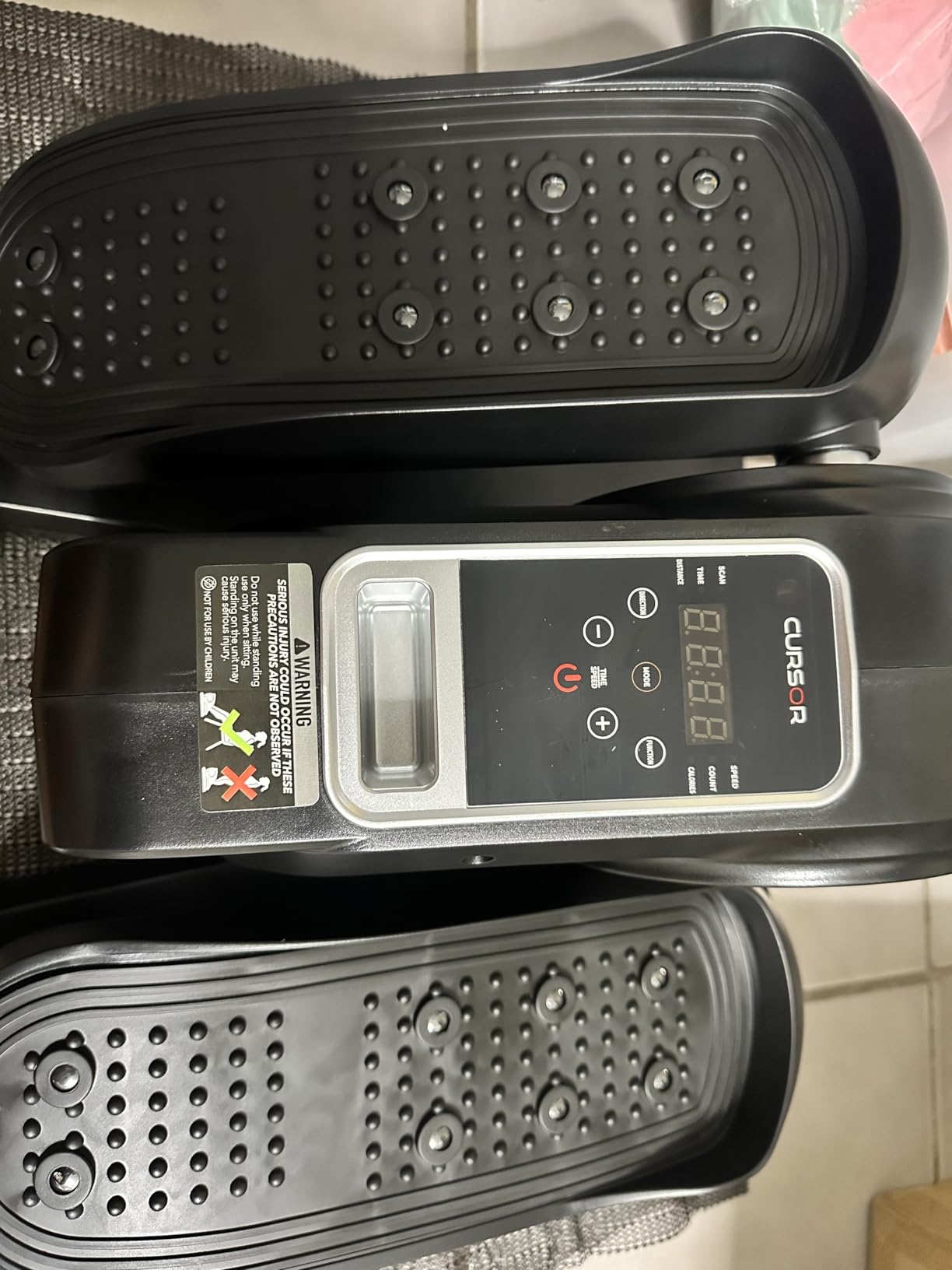 Under Desk Elliptical Machine, Electric Seated Pedal Exerciser, Quiet Leg Exerciser While Sitting for Seniors, Mini Portable Leg Exercise Machine with Remote, Adjustable 12-Speeds, Manual & Auto Mode customer photo 2