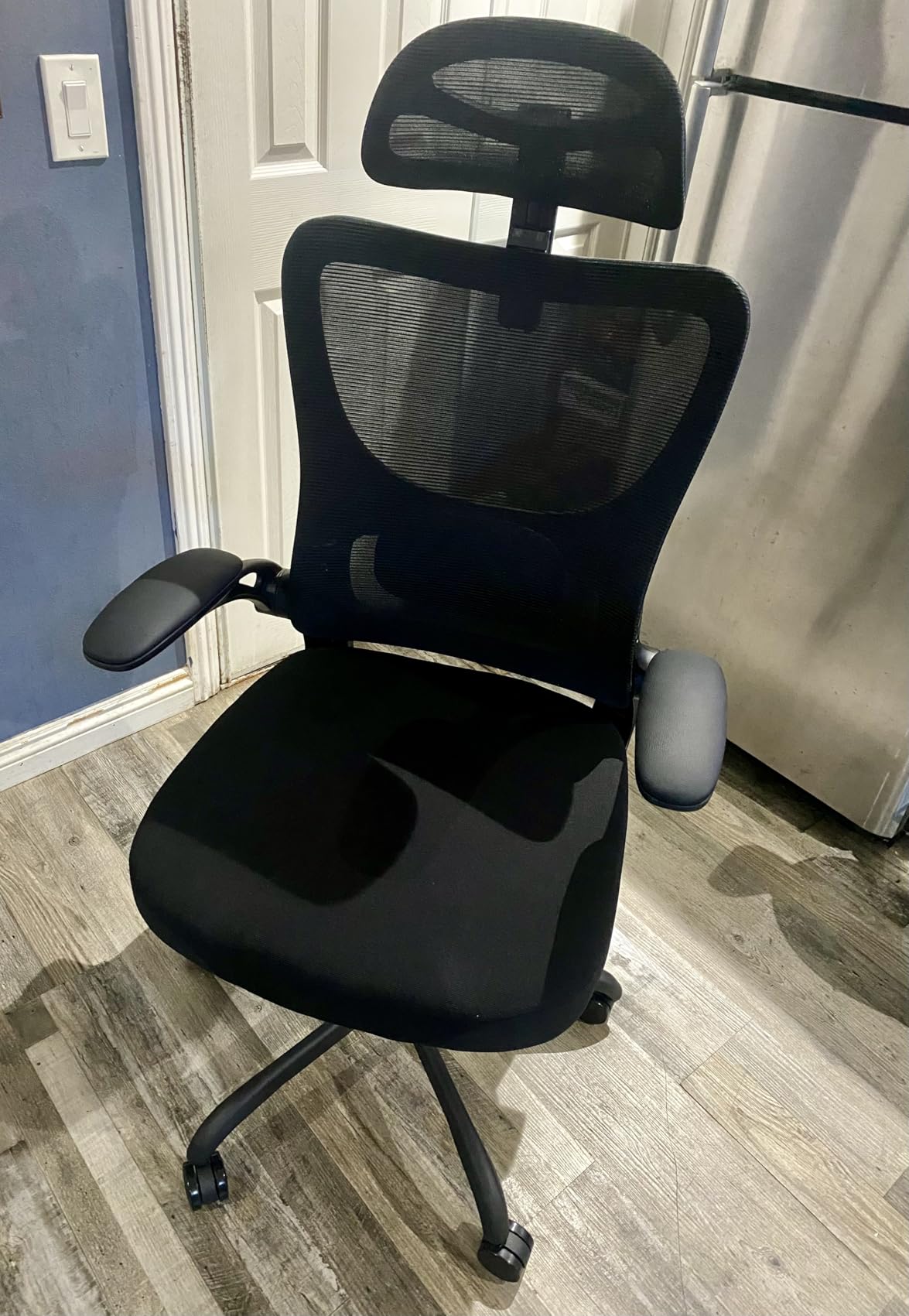 Marsail Ergonomic Office Chair: Office Desk Chair with High Back Mesh and Adjustable Lumbar Support Rolling Work Swivel Task Chairs with Wheel 3D Armrests and Headrest customer photo 1