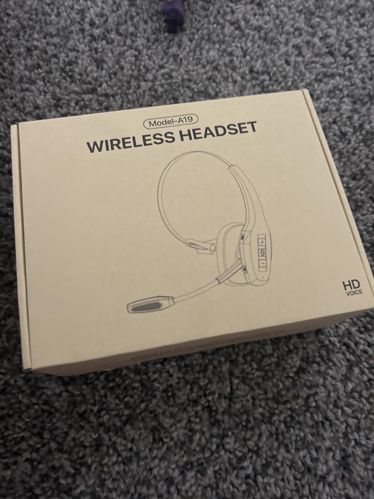 Trucker Bluetooth Headset, Wireless Headset with Mic, Bluetooth Headsets with Dual Noise Cancelling Microphone & Mute Button, 55Hrs Working Time PC Headsets for Cell Phones, Computer, Truck Driver customer photo 2