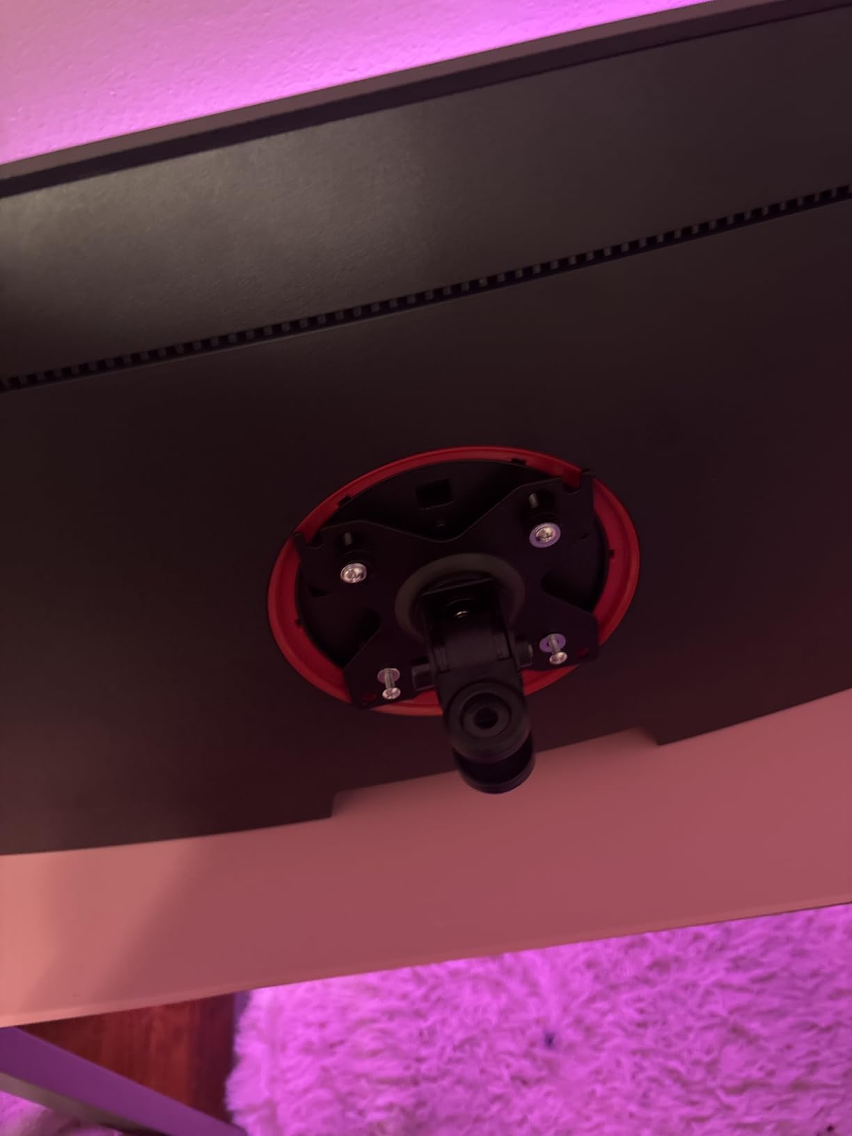 Amazon Basics Gas Spring Single Computer Monitor Arm Desk Mount, Adjustable, Holds up to 27