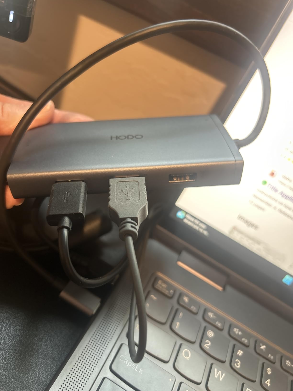 USB C Docking Station Dual Monitor Adapter for Dell HP, Laptop Docking Station 3 Monitors Quad Display USB C Hub Dongle to 4K HDMI+DP+VGA,3 USB2.0,100W PD,8 in 1 Thunderbolt Dock for Lenovo,Surface customer photo 2