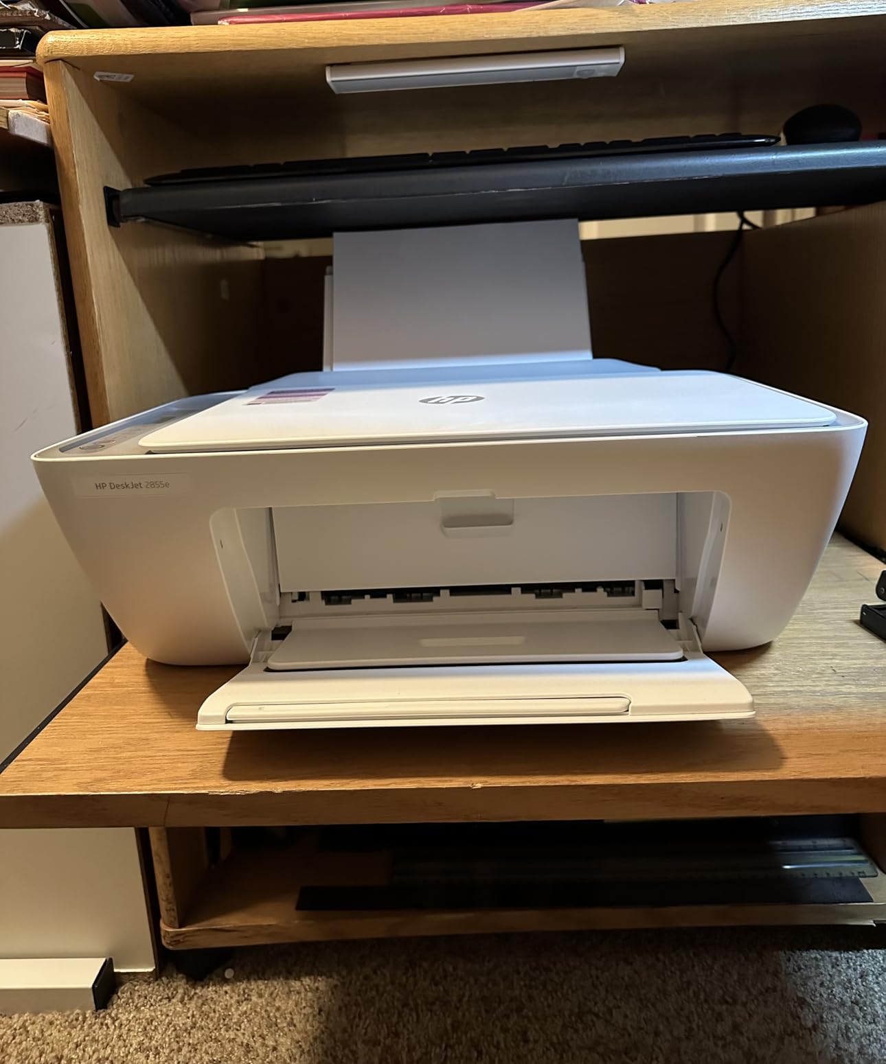 HP DeskJet 2855e Wireless All-in-One Color Inkjet Printer, Scanner, Copier, Best-for-home, 3 month Instant Ink trial included customer photo 1